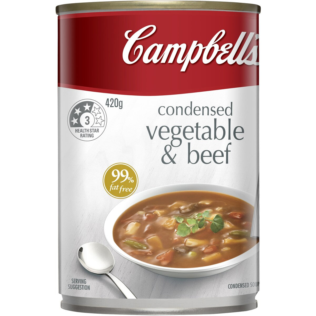 Campbells Condensed Soup Vegetable & Beef 420g