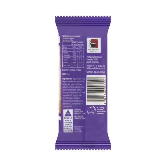 All Natural Bakery Oat Slices Yoghurt Blueberry & Cranberry - 100g
