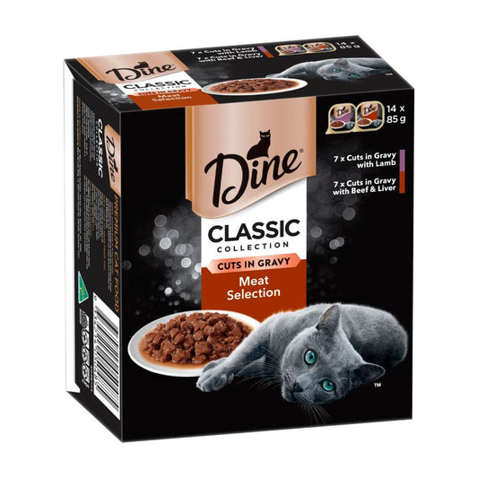 Dine Daily Cat Food Meat Selection 14x85g - 14 pack