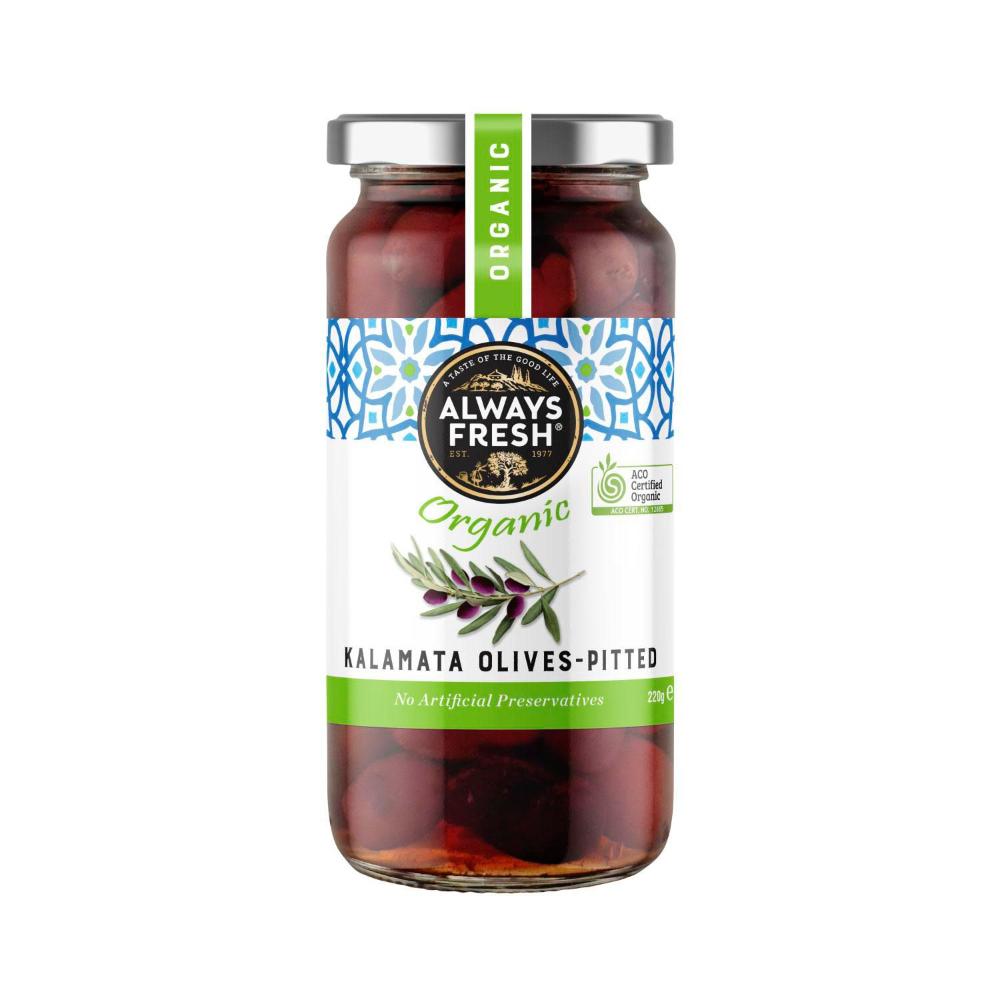 Always Fresh Organic Kalamata Olives - 220g