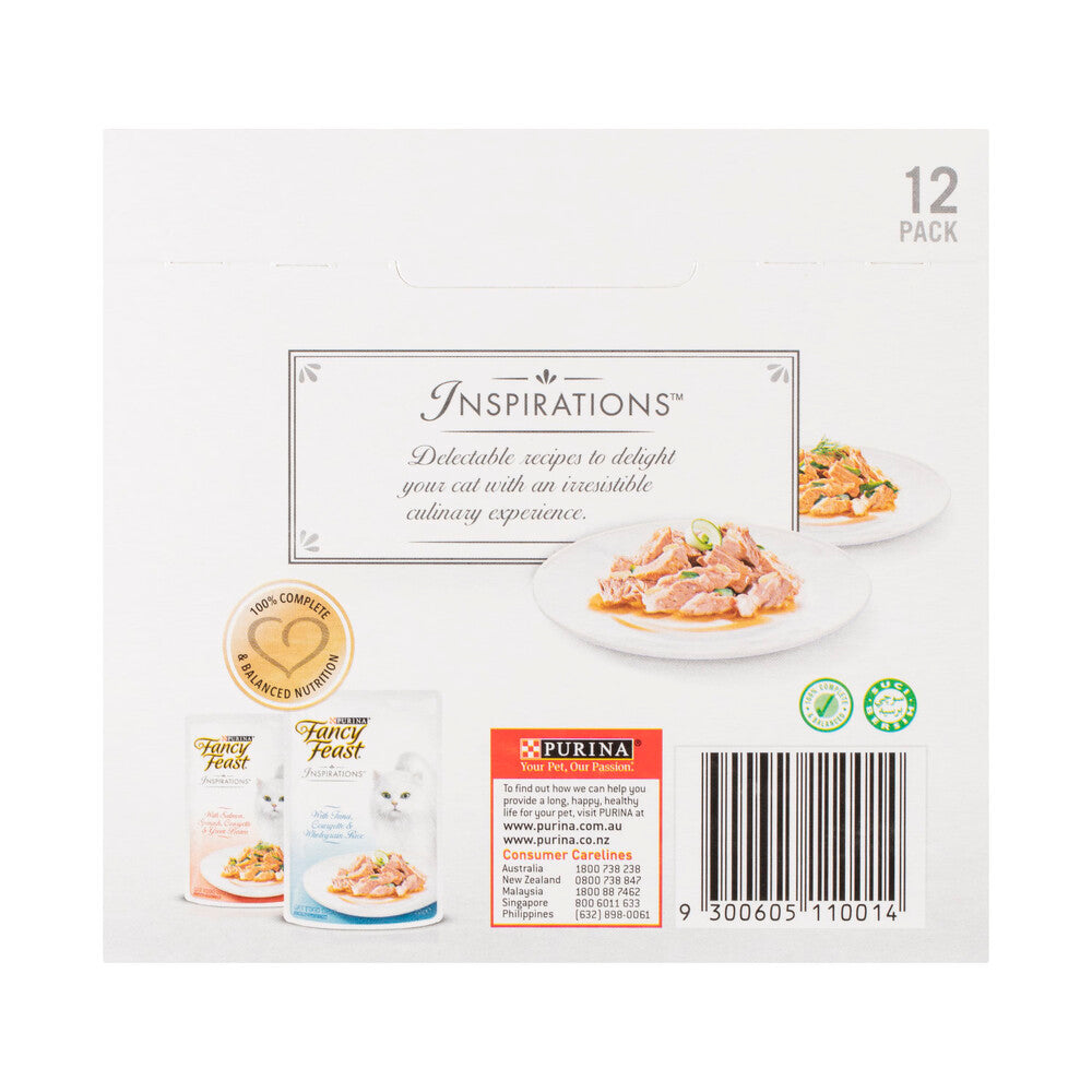 Purina Inspirations Salmon & Tuna Cat Food 12x70g - 12 pack