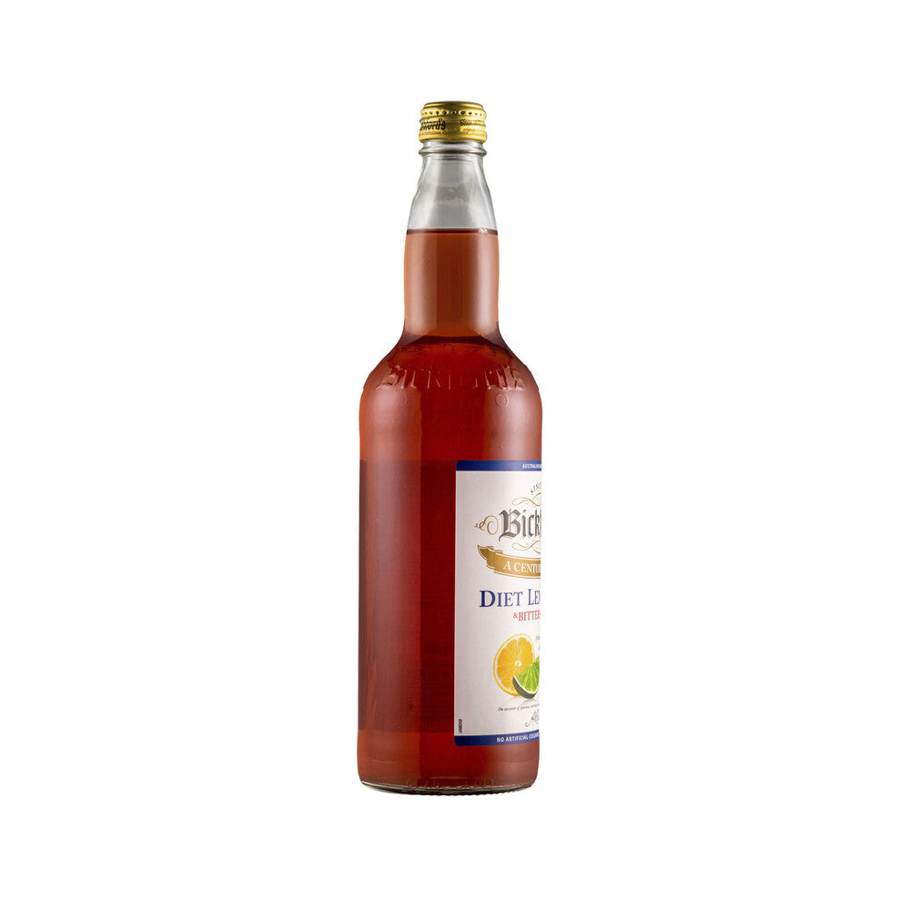 Bickford's No Added Sugar Lemon Lime Bitter Cordial - 750mL