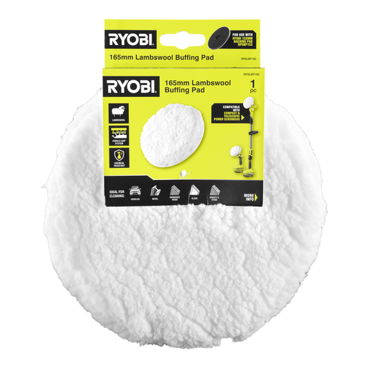 Ryobi Lambswool Buffing Pad - 165mm