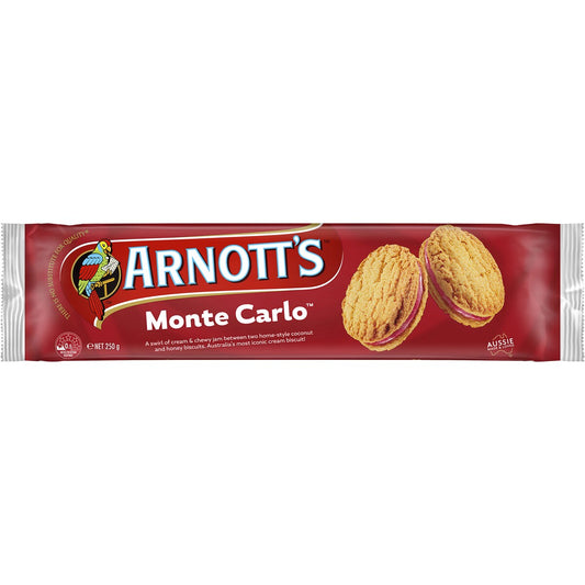 Arnotts Monte Carlo Cream Biscuits 250g