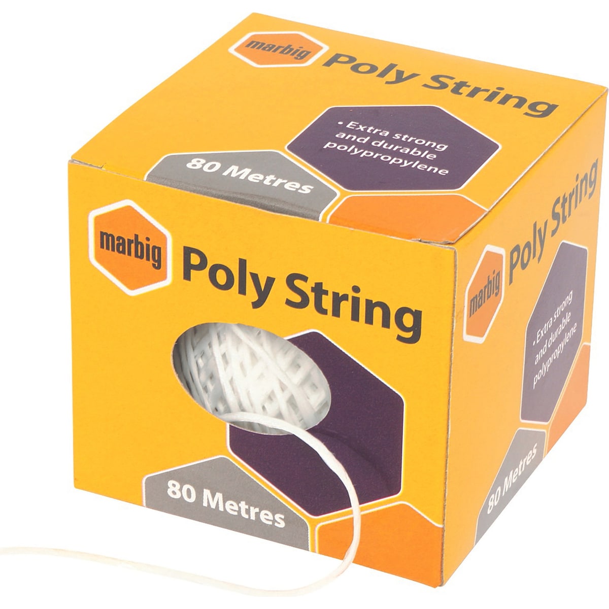 Poly Craft String White Each