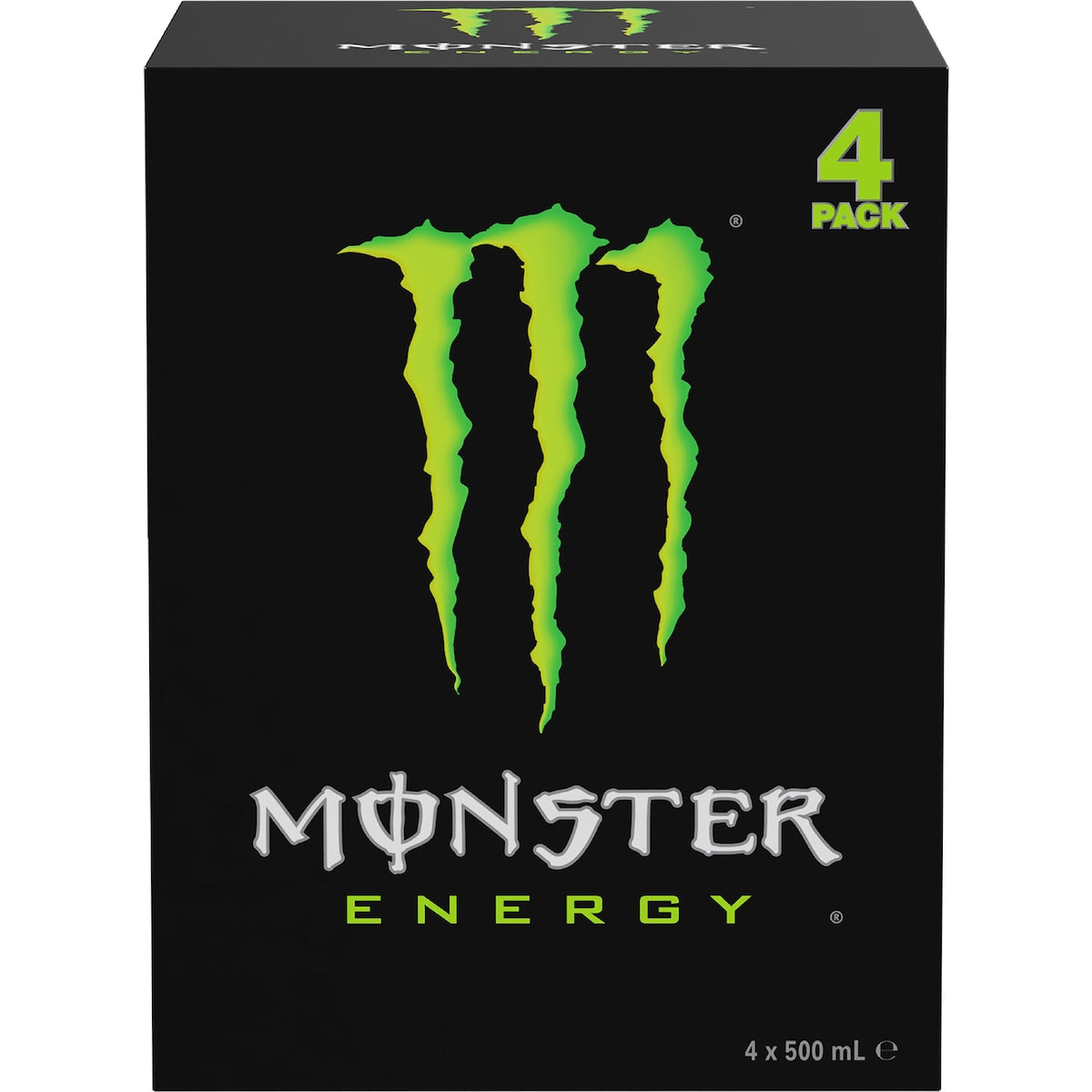 Monster Energy Green Cans 500ml X 4 Pack