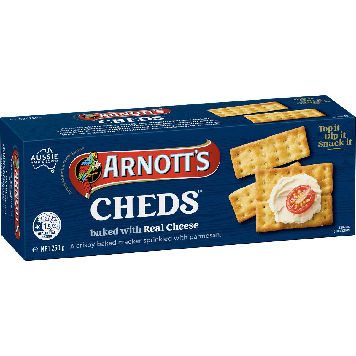 Arnott's Cheds Cheese Crackers 250g