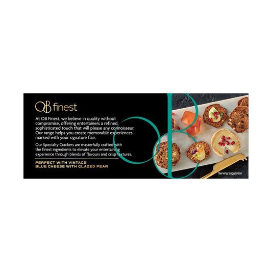 OB Finest Gluten Free Pistachio & Fig Speciality Crackers - 130g