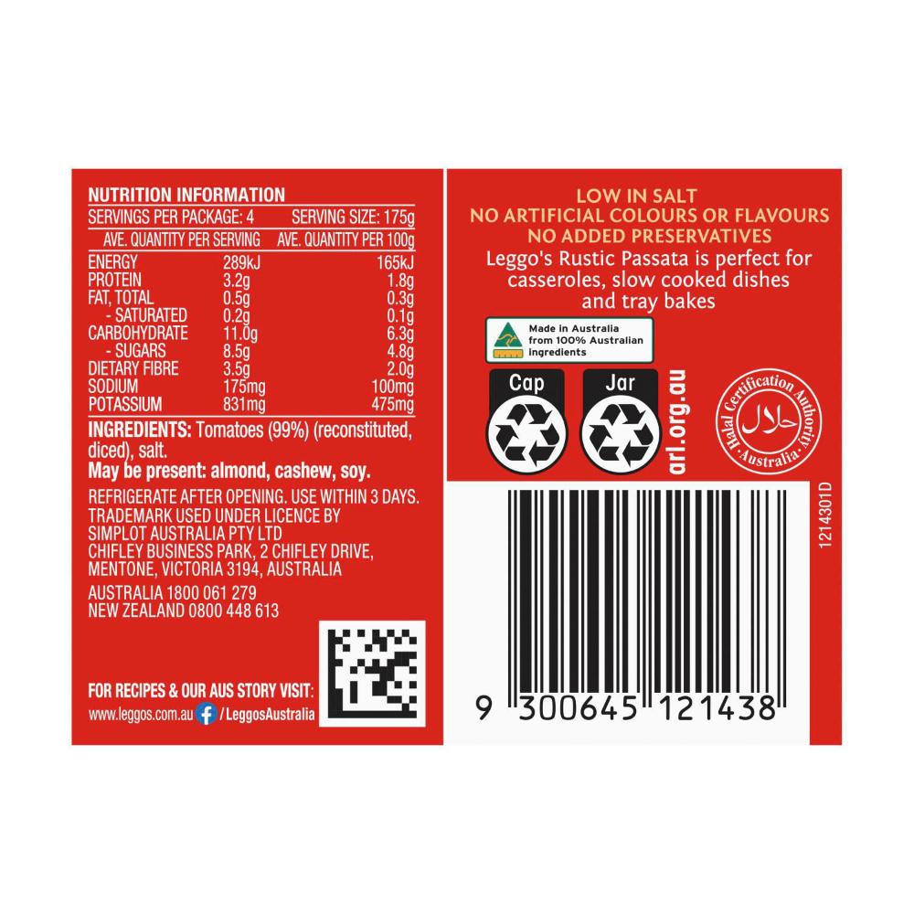 Leggo's Thick & Chunky Rustic Passata - 700g