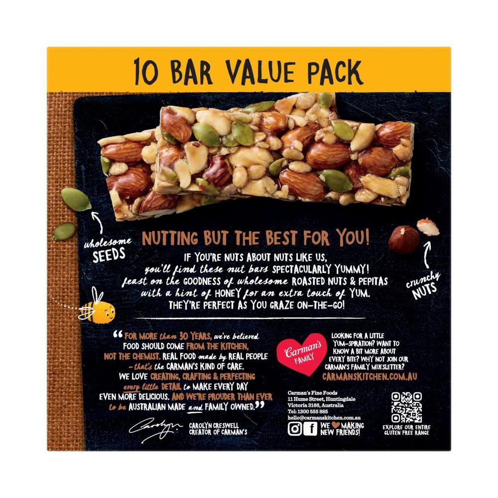 Carman's Almond Hazelnut & Vanilla 10 Pack - 350g