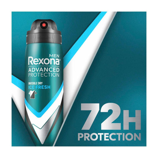 Rexona Men Antiperspirant Aerosol Advanced Invisible Ice Fresh - 220mL