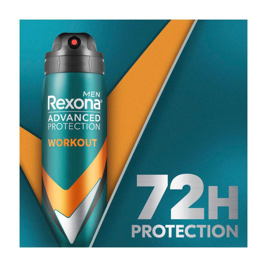 Rexona Men Deodorant 72hr Advanced Aerosol Workout - 220mL