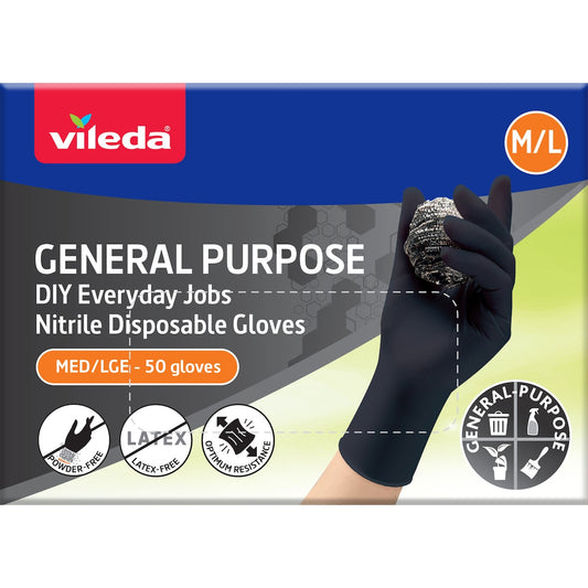 Ansell General Purpose Nitrile Gloves Medium/large 50 Pack