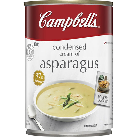 Campbells Condensed Soup Cream of Asparagus 420g