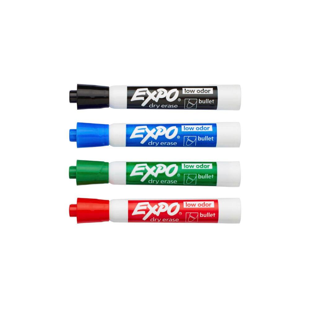 Expo Whiteboard Markers Bullet Tip - 4 pack