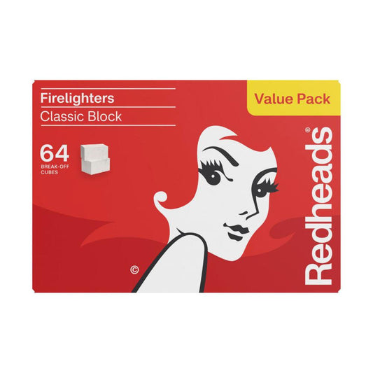Redheads Firelighter Mega Block - 64 pack