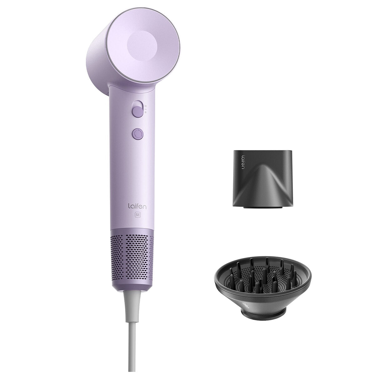 Laifen SE High-Speed Hair Dryer Purple 1HD12-G-AU-PU-002, 3x Faster, 105,000 RPM, 200M Ions
