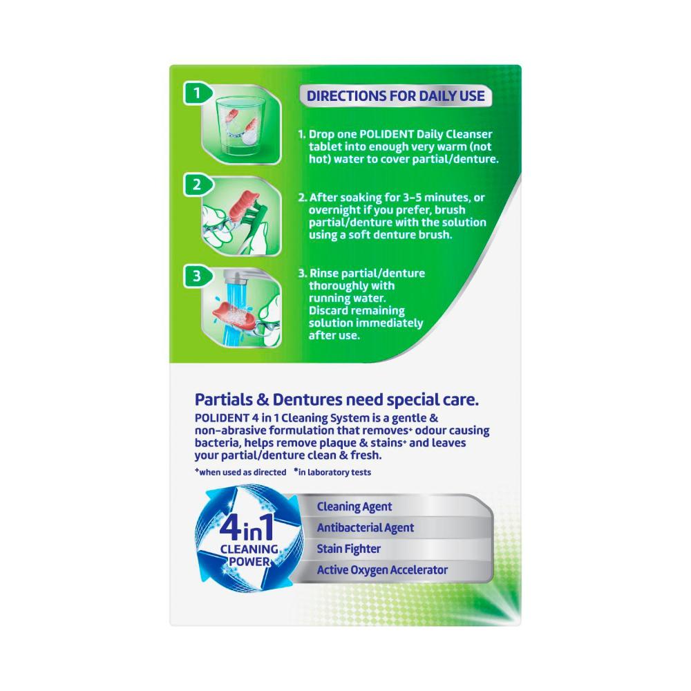 Polident 3 Minute Daily Cleanser for dentures and partials | 66 pack