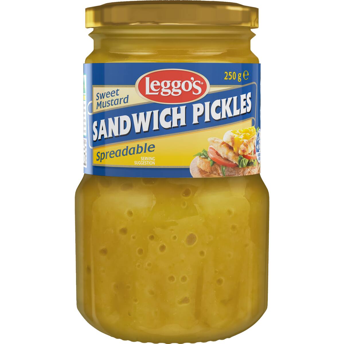 Leggo's Sandwich Pickles Sweet Mustard Spreadable 250g