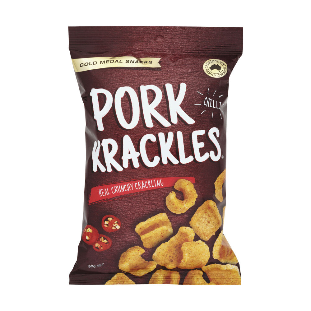 Gold Medal Pork Krackles Chilli - 50g