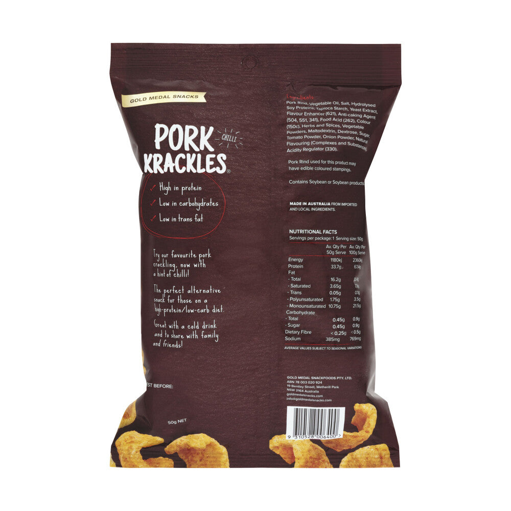 Gold Medal Pork Krackles Chilli - 50g