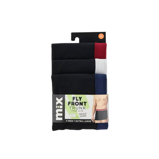 Mix Mens Fly Front Trunk L & XL - 3 Pack