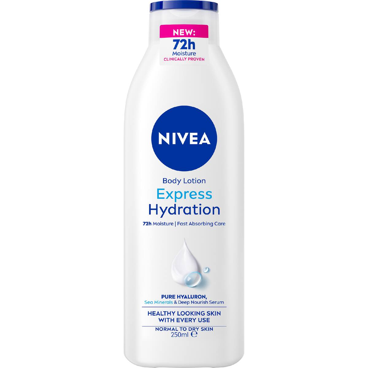 Nivea Express Hydration Body Lotion Fast Absorbing Moisturiser 250ml