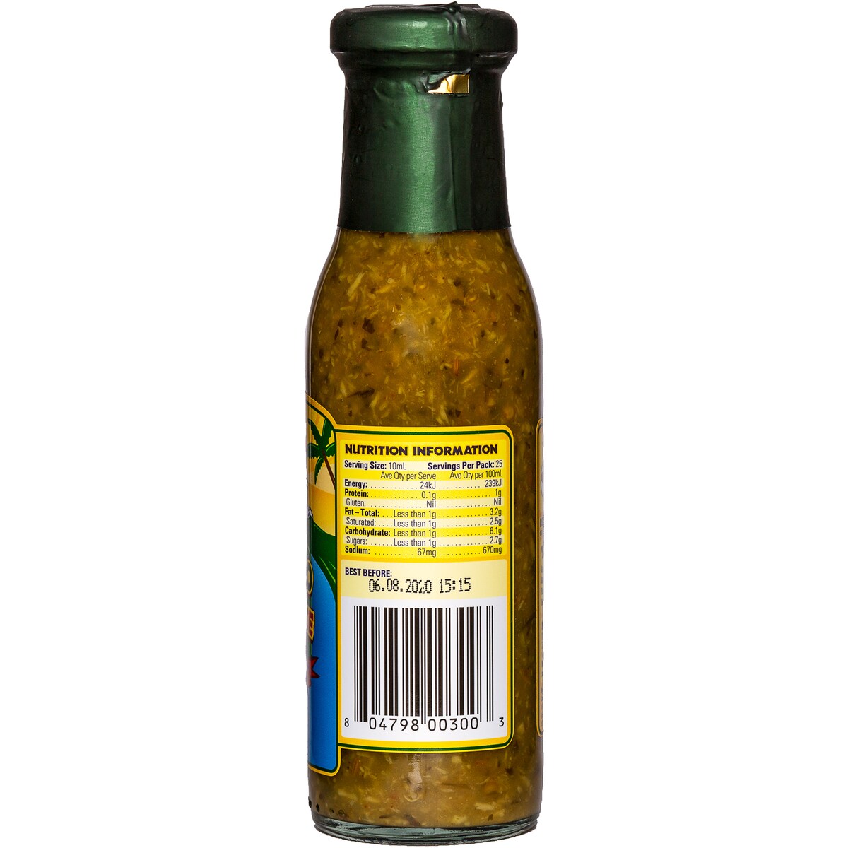 Byron Bay Chilli Co. Chilli Sauce Green Jalapeno 250mL