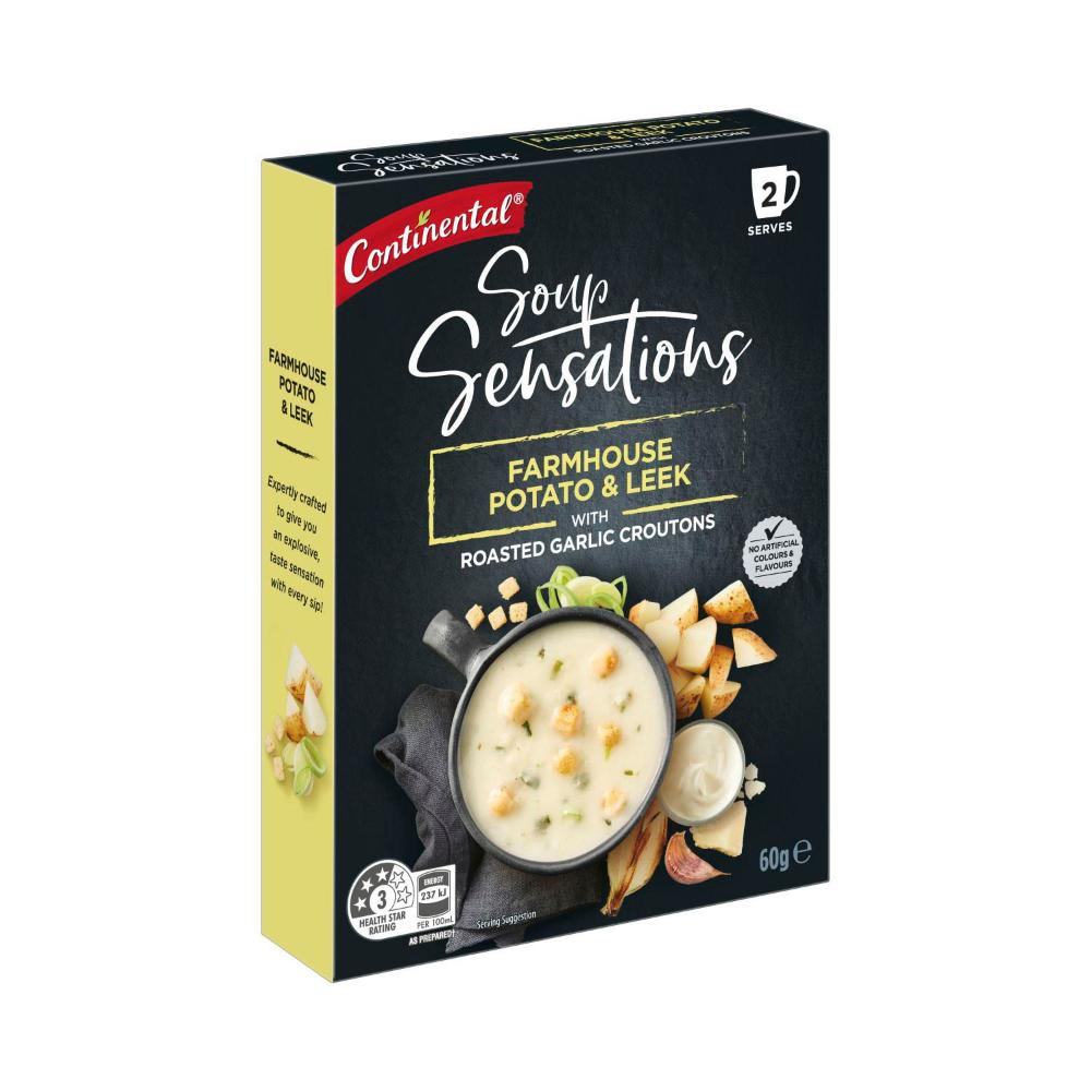 Continental Sensations 2s Soup Farmhouse Potato & Leek - 60g