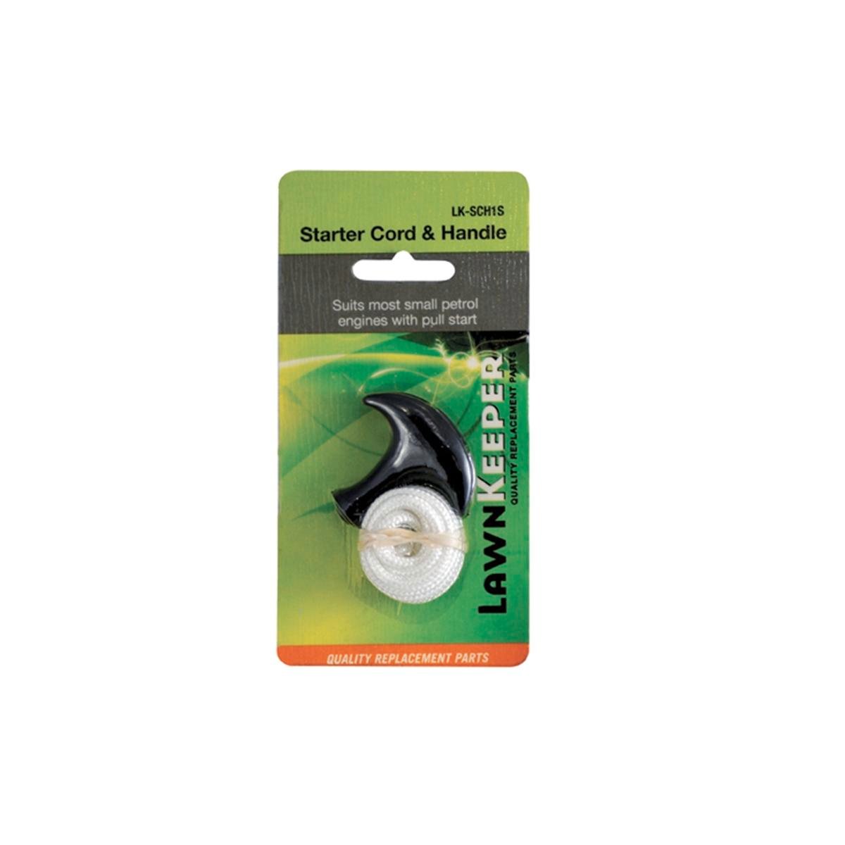 Lawnkeeper Starter Cord Handle - Plastic - 30mm x 160mm - Durable Design