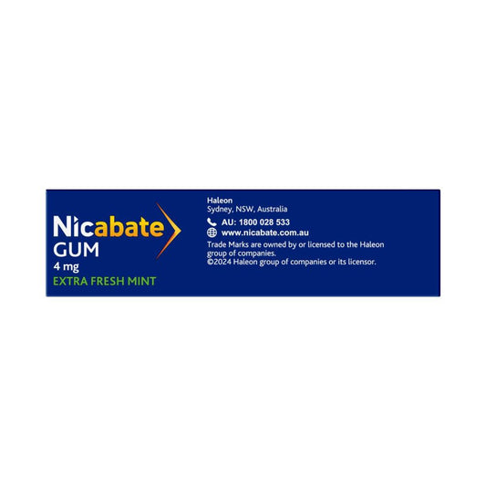 Nicabate Chewing Gum 4Mg - 30 pack