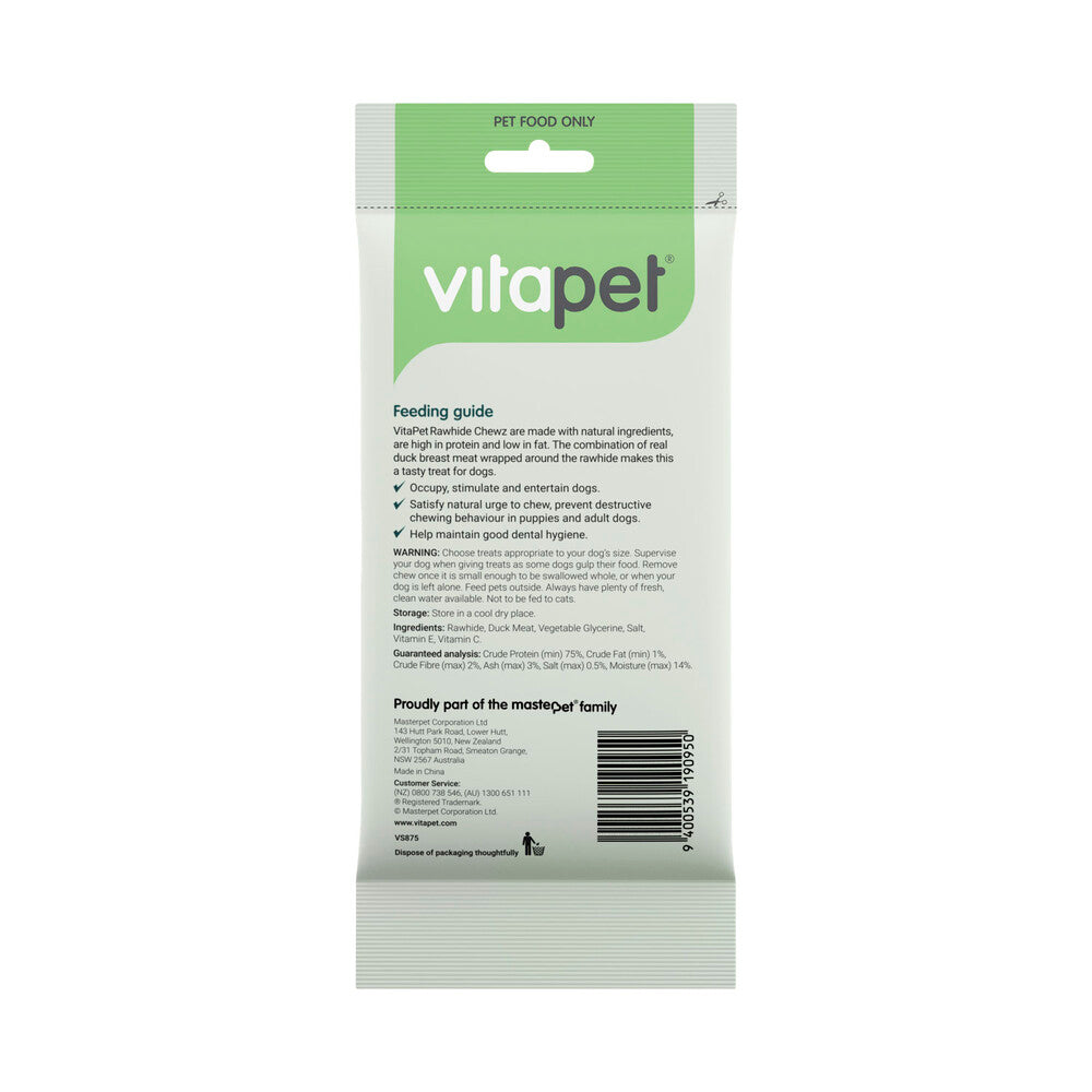 Vitapet Duck Wrapped Rawhide Sticks Dog Treat - 5 pack