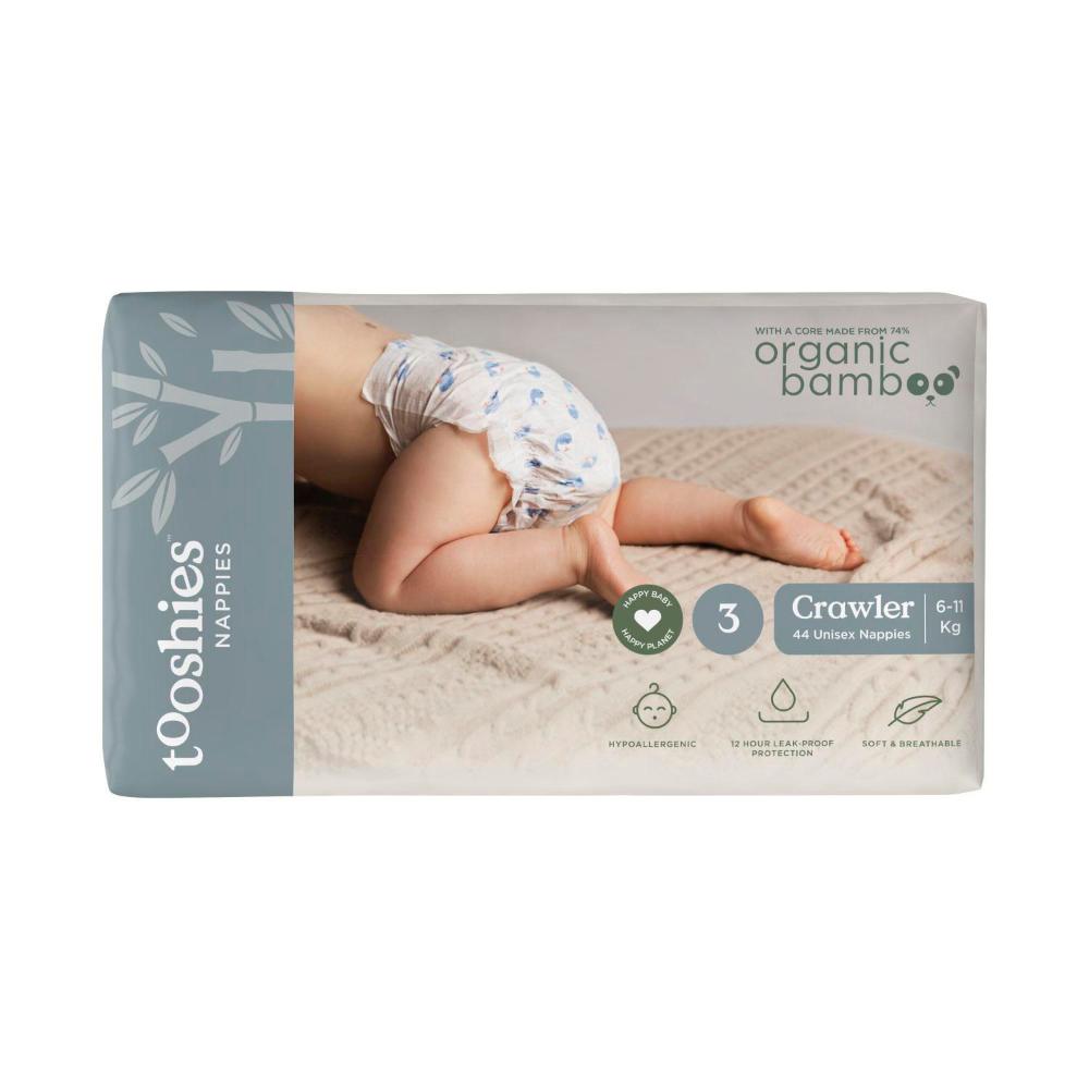 Tooshies Eco Nappies Size 3 Crawler | 44 Pack