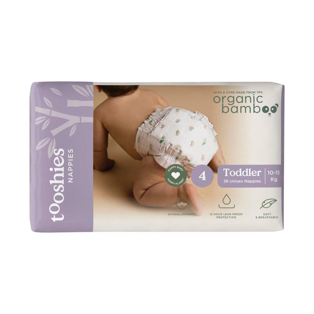 Tooshies Eco Nappies Size 4 Toddler | 36 Pack