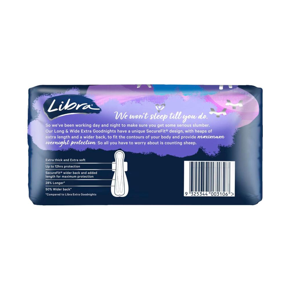Libra Goodnight Extra Long & Wide - 6 pack