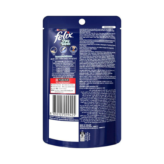 Felix Play Tubes Tuna And Crab Cat Treats - 50g