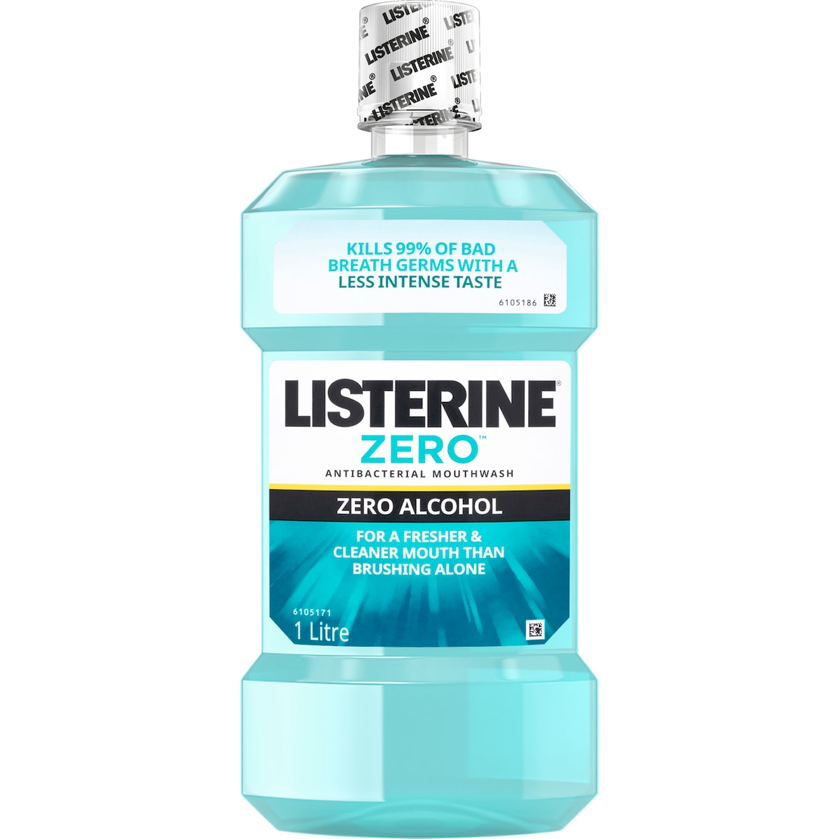 Listerine Zero Alcohol Antibacterial Mouthwash 1L