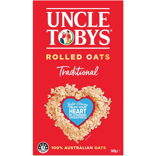 Uncle Tobys Oats Traditional Rolled Oats Porridge 500g