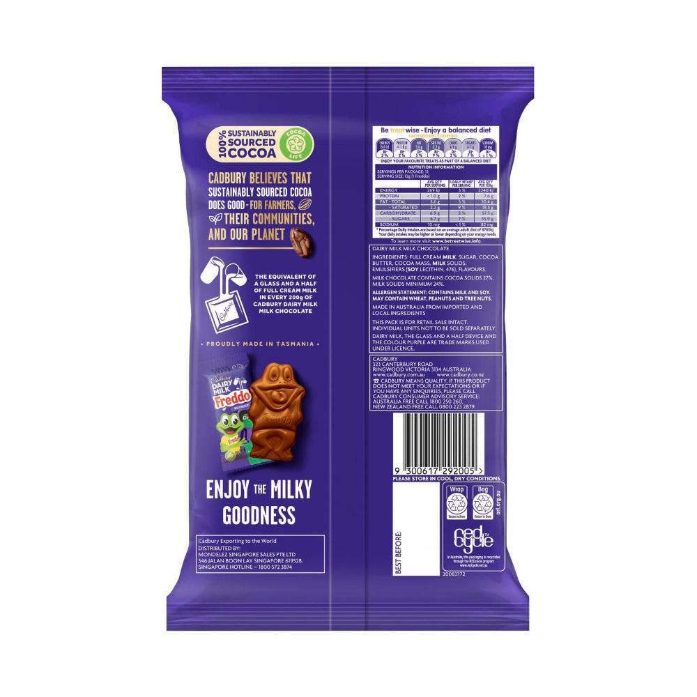 Cadbury Dairy Milk Chocolate Freddo Sharepack 12 Pack - 144g