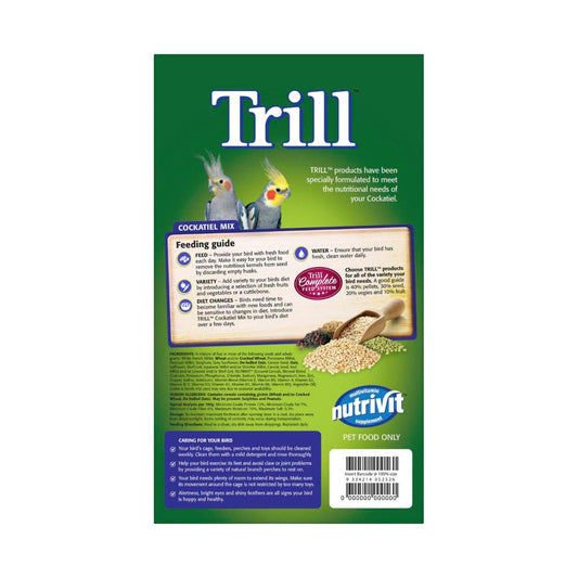 Trill Bird Seed Cockatiel Mix - 1.8Kg