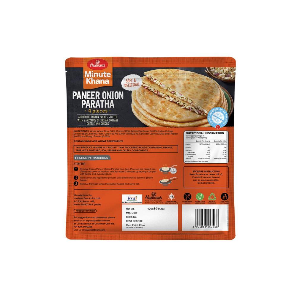 Haldirams Paneer Onion Paratha - 400g