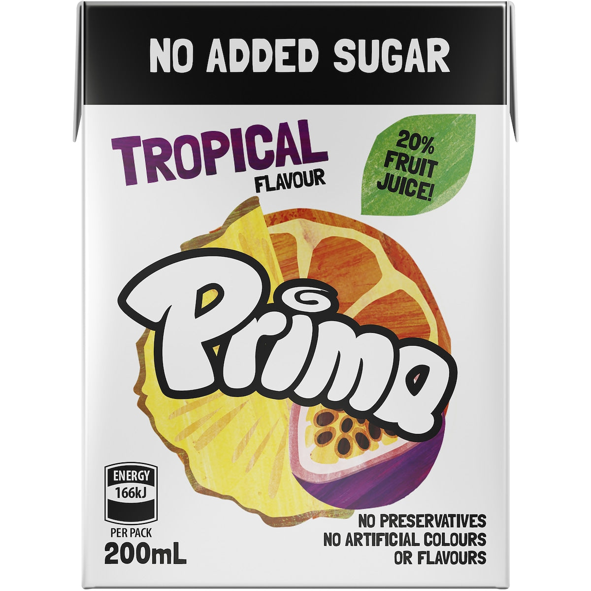 Prima No Added Sugar Drink Tropical 6 X200ml