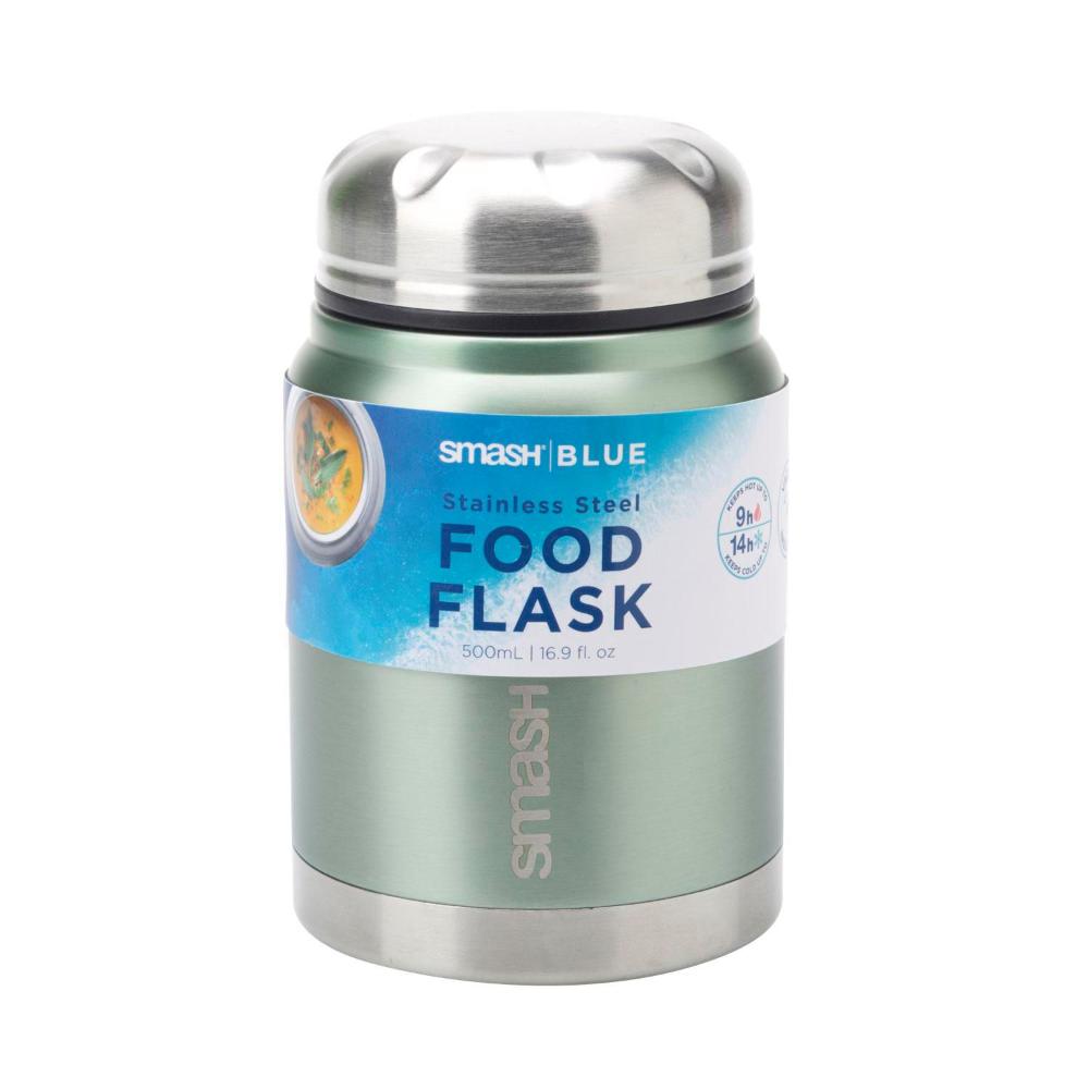 Smash Blue Stainless Steel Food Flask 500ml - 1 each