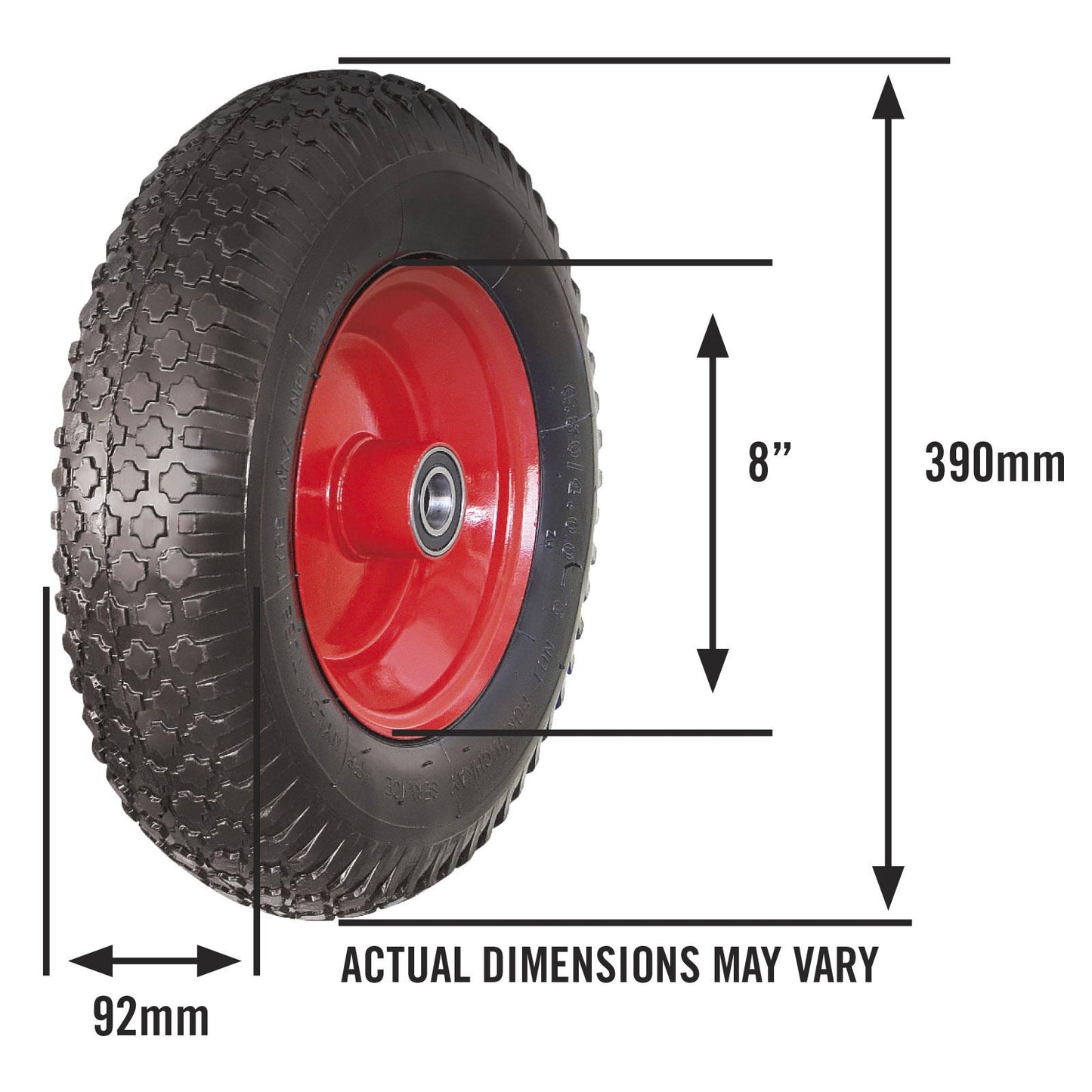 Sherlock Standard Flat-Free Wheelbarrow Wheel Assembly