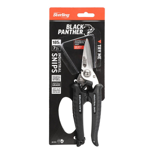 Sterling Black Panther Industrial Snips - 185mm
