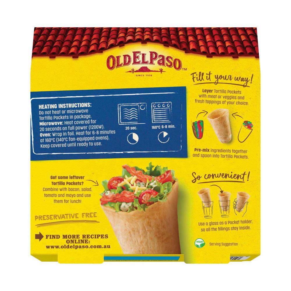 Old El Paso Tortilla Pockets 8 Pack - 223g