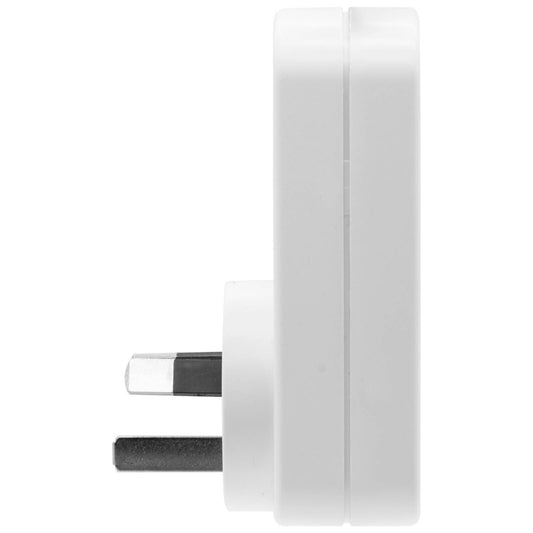 Click 2 Socket Vertical Double Adaptor Surge Protector