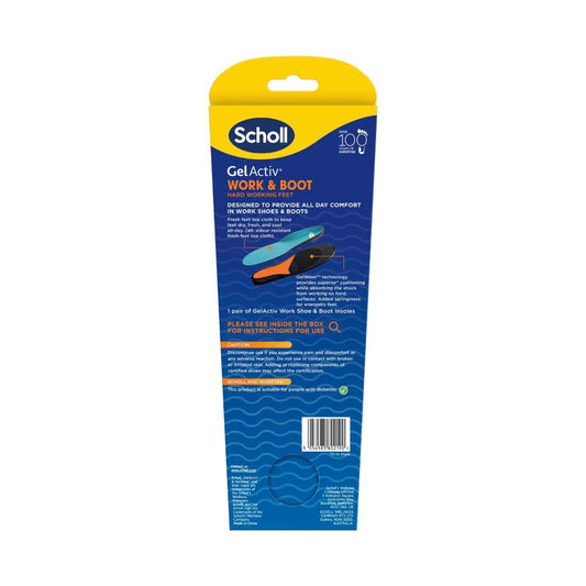 Scholl Gel Activ Insole Work & Boot Large - 1 each