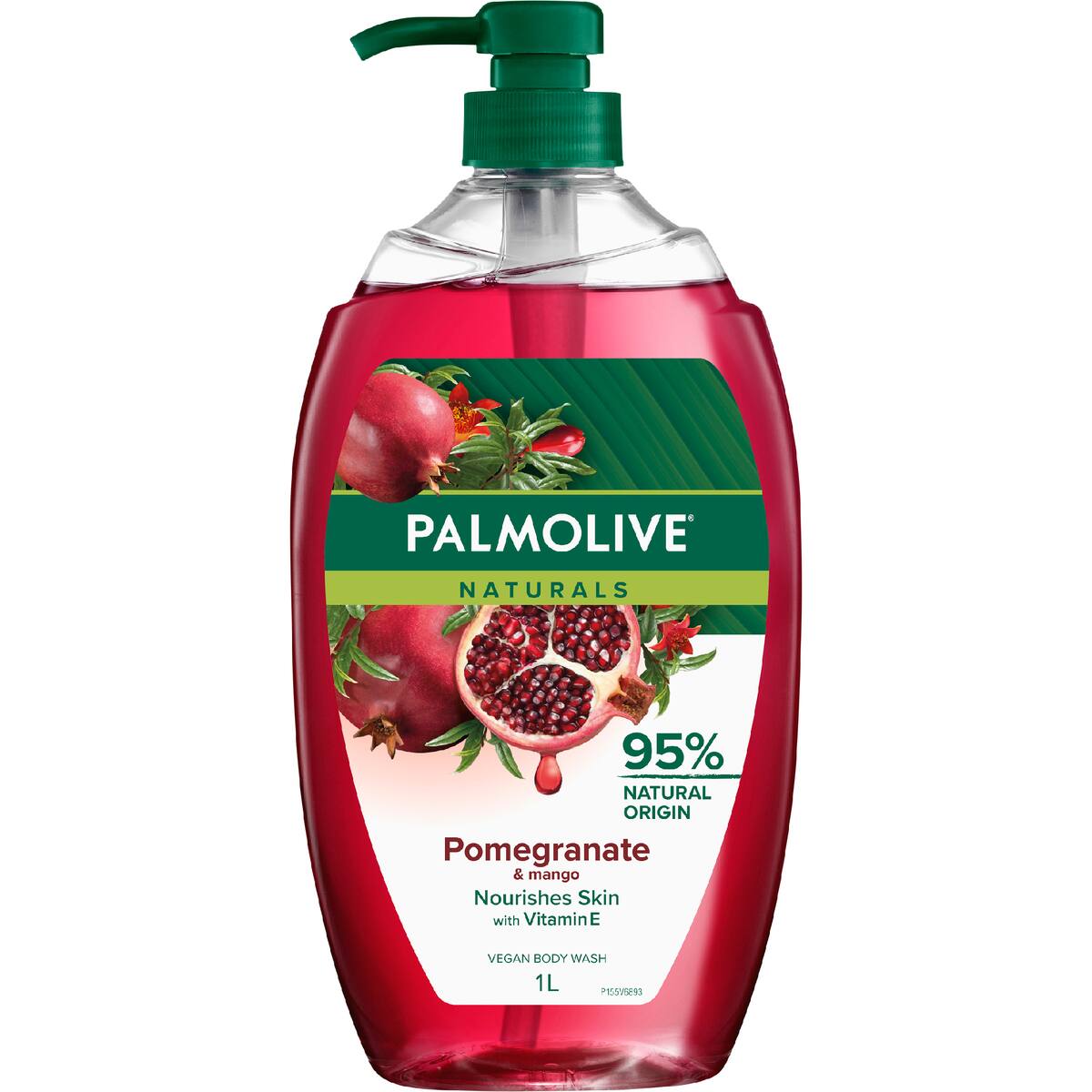 Palmolive Body Wash Shower Gel Naturals Pomegranate & Mango 1l
