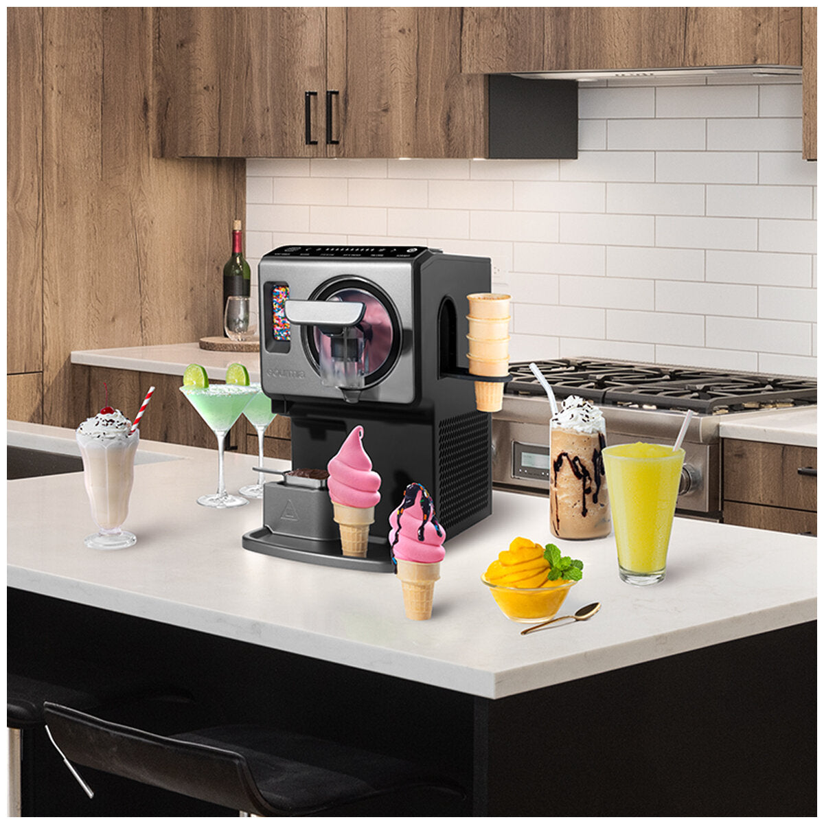 Gourmia Soft Serve Maker GSI1020 240W Black Grey 2L